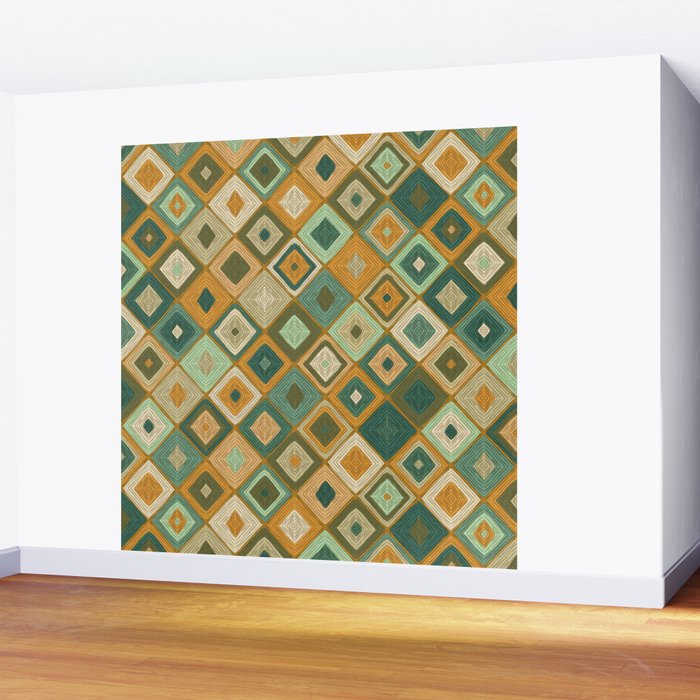 Hand-drawn Quilt #6 Wall Mural Gallery Image 2