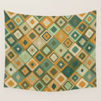 Hand-drawn Quilt #6 Wall Tapestry Gallery Image 4