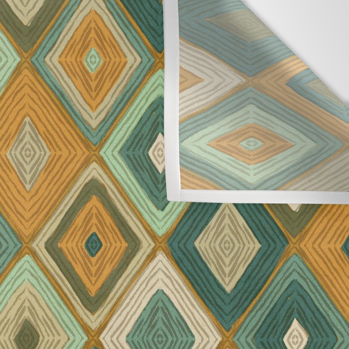 Hand-drawn Quilt #6 Wall Tapestry Gallery Image 3