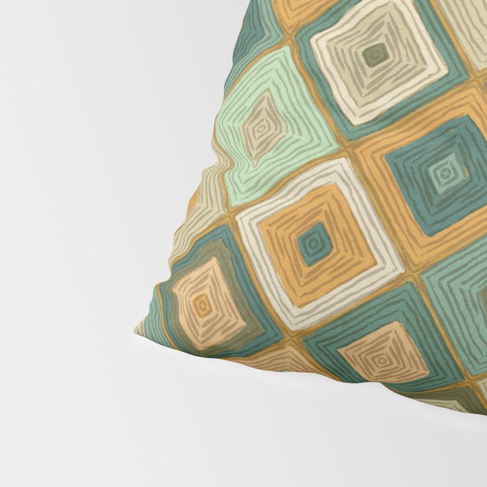 Hand-drawn Quilt #6 Pillow Sham Gallery Image 4