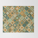 Hand-drawn Quilt #6 Throw Blanket Gallery Image 2