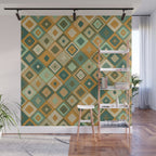 Hand-drawn Quilt #6 Wall Mural Gallery Image 1