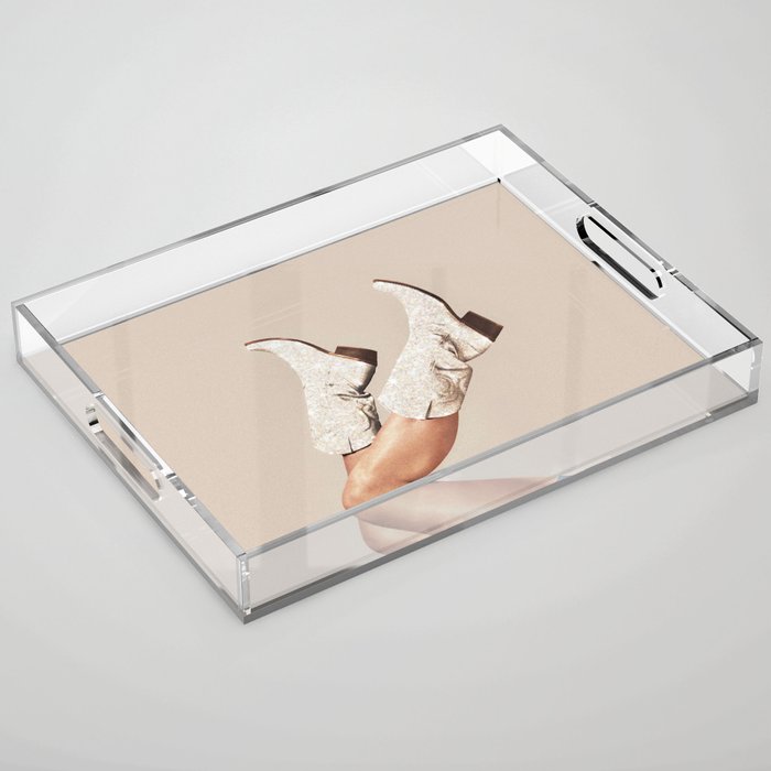 These Boots - Neutral Glitter II / Beige Acrylic Tray Gallery Image 1