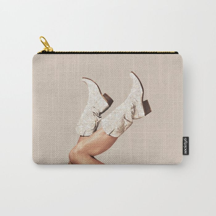 These Boots - Neutral Glitter II / Beige Carry All Pouch Gallery Image 1
