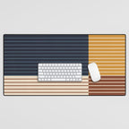 Color Block Line Abstract XIII Desk Mat Gallery Image 1