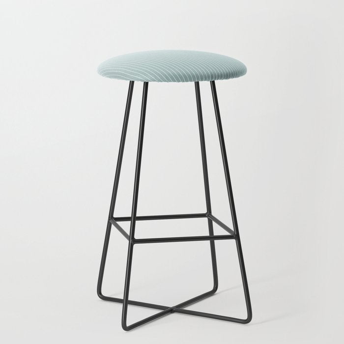 Ombre Arch XVII Natural Teal Gradient Modern Geometric Lines Stool Gallery Image 1