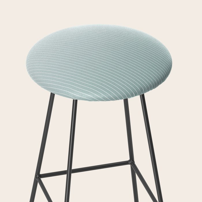 Ombre Arch XVII Natural Teal Gradient Modern Geometric Lines Stool Gallery Image 2