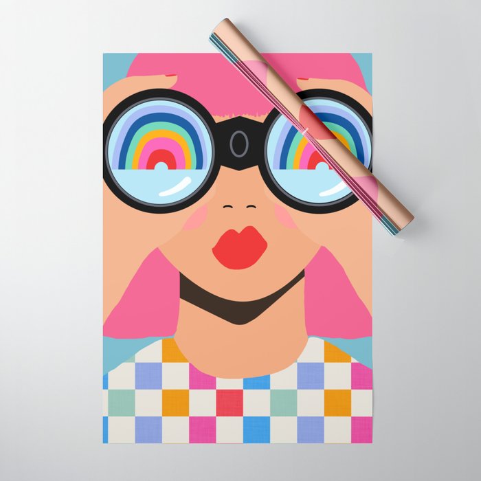 Seeking Rainbows - pride Wrapping Paper Gallery Image 1
