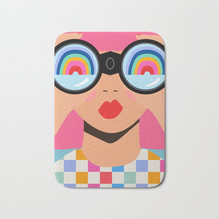 Seeking Rainbows - pride Bath Mat Gallery Image 1