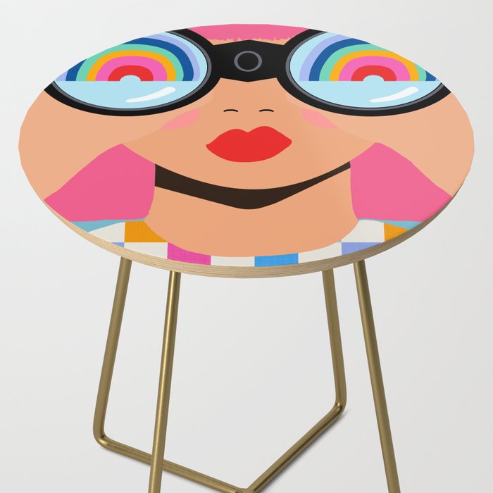 Seeking Rainbows - pride Side Table Gallery Image 2