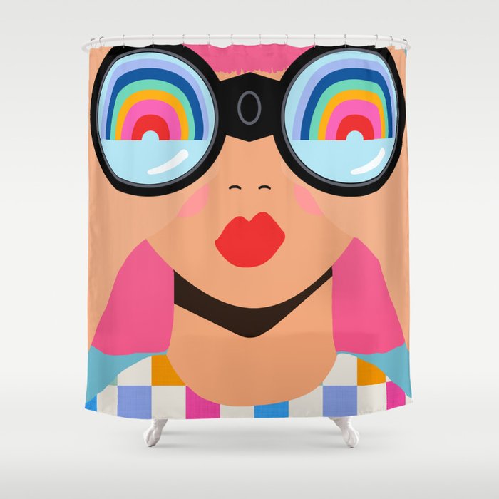 Seeking Rainbows - pride Shower Curtain Gallery Image 1
