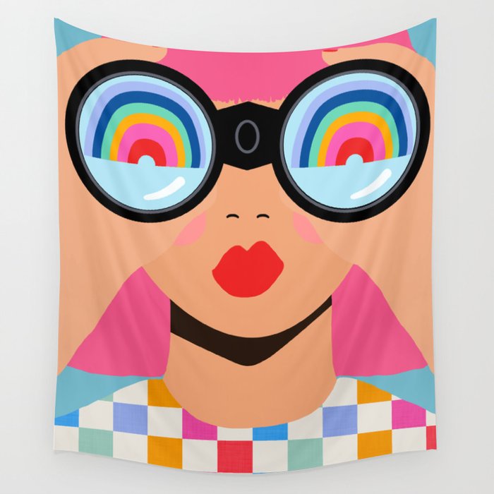 Seeking Rainbows - pride Wall Tapestry Gallery Image 4