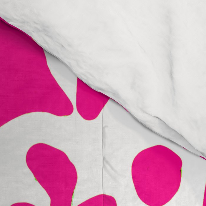 Hot Pink Otomi Bright Pattern Comforter Gallery Image 4