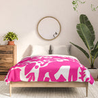 Hot Pink Otomi Bright Pattern Comforter Gallery Image 3