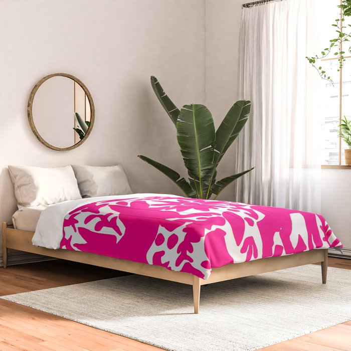 Hot Pink Otomi Bright Pattern Comforter Gallery Image 2