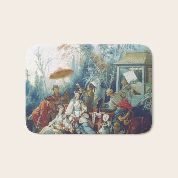 Le Jardin Chinois by François Boucher Bath Mat Gallery Image 1
