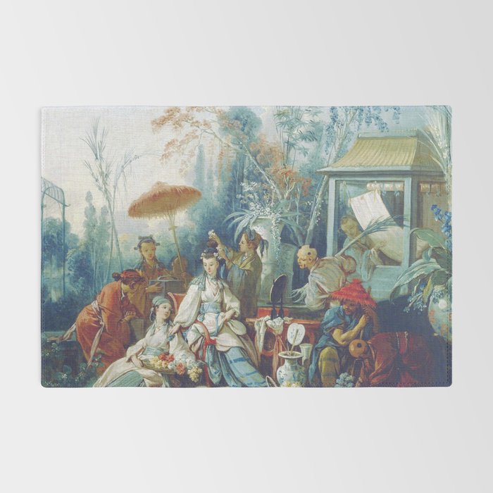 Le Jardin Chinois by François Boucher Rug Gallery Image 2