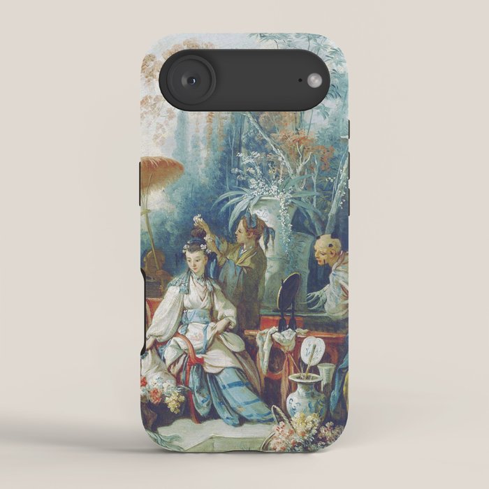 Le Jardin Chinois by François Boucher iPhone Case Gallery Image 2