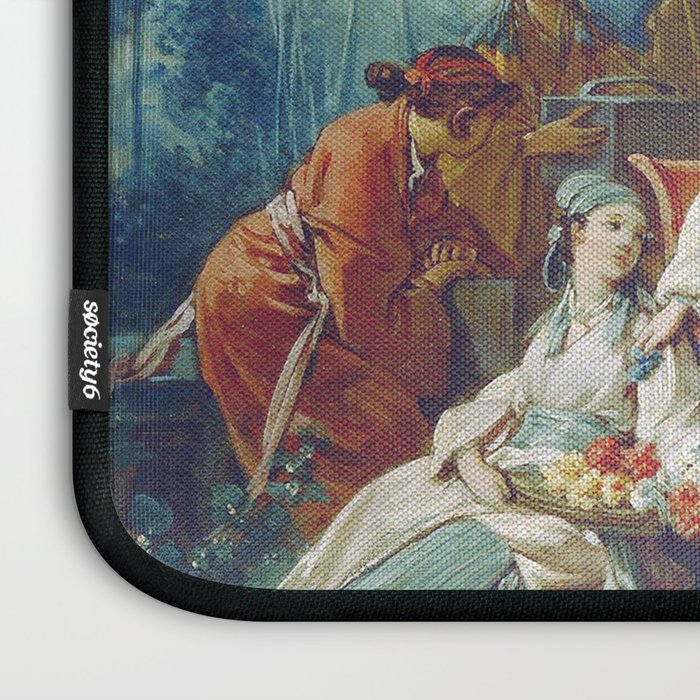 Le Jardin Chinois by François Boucher Laptop Sleeve Gallery Image 3