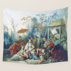 Le Jardin Chinois by François Boucher Wall Tapestry Gallery Image 4