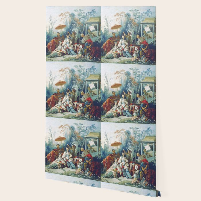 Le Jardin Chinois by François Boucher Wallpaper Gallery Image 2
