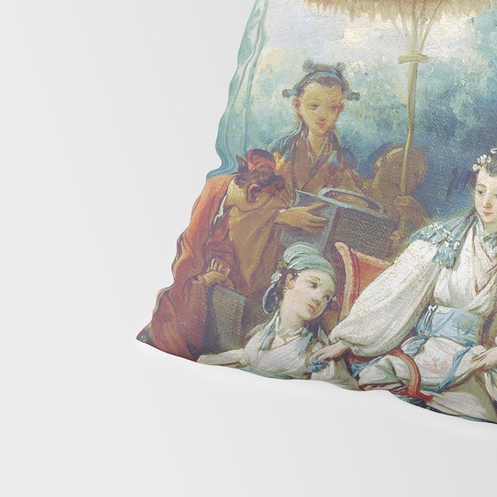 Le Jardin Chinois by François Boucher Pillow Sham Gallery Image 4