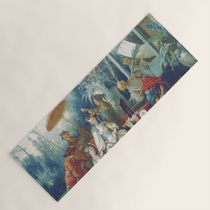 Le Jardin Chinois by François Boucher Yoga Mat Gallery Image 1