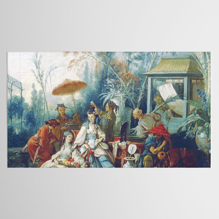 Le Jardin Chinois by François Boucher Tablecloth Gallery Image 2