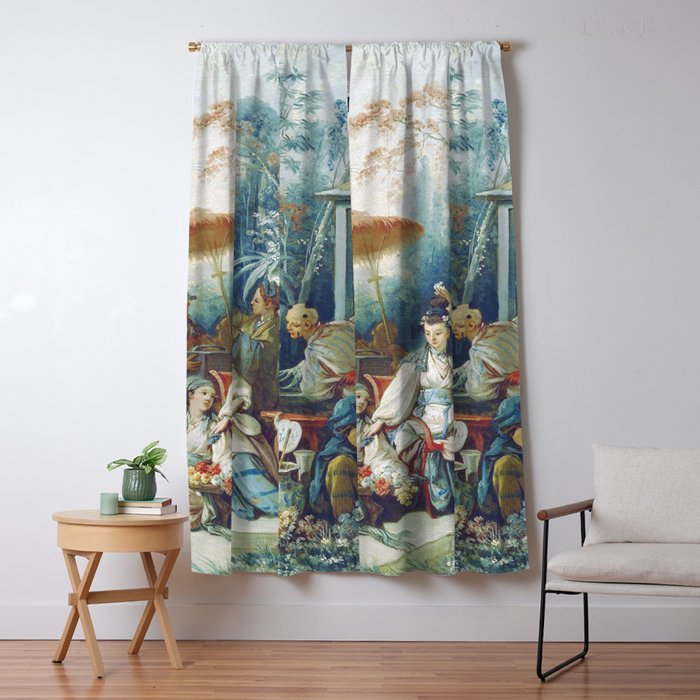 Le Jardin Chinois by François Boucher Window Curtain Gallery Image 5