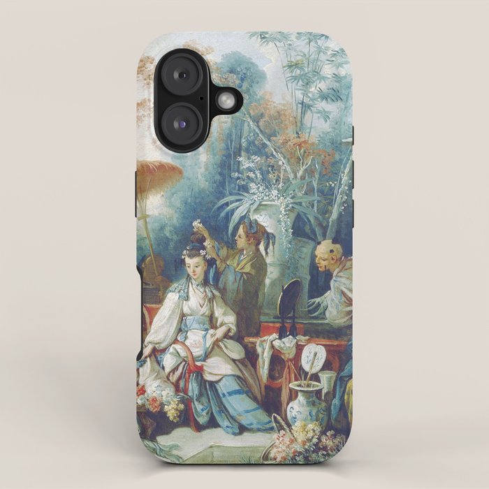 Le Jardin Chinois by François Boucher iPhone Case Gallery Image 1