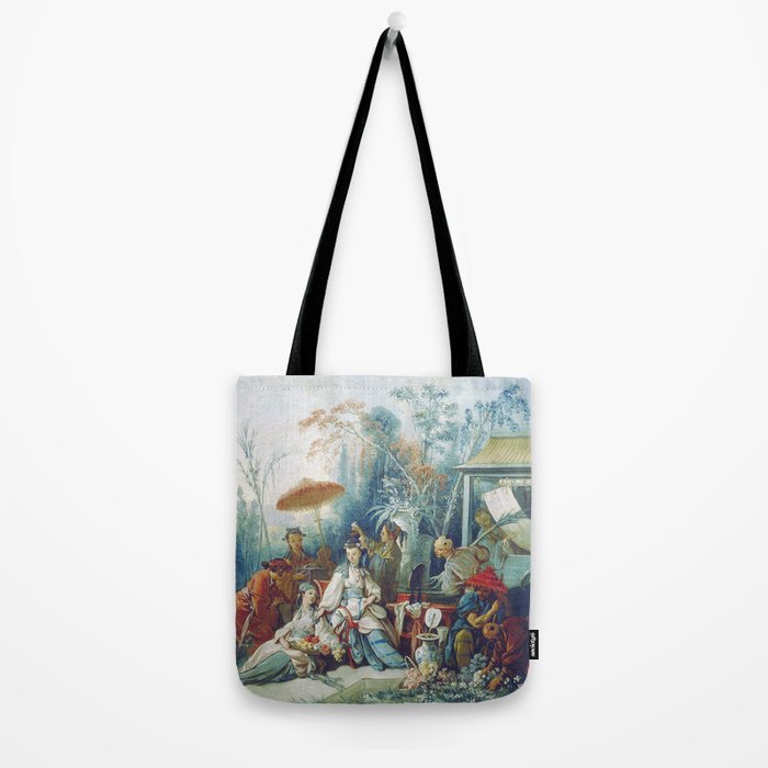 Le Jardin Chinois by François Boucher Tote Bag Gallery Image 2