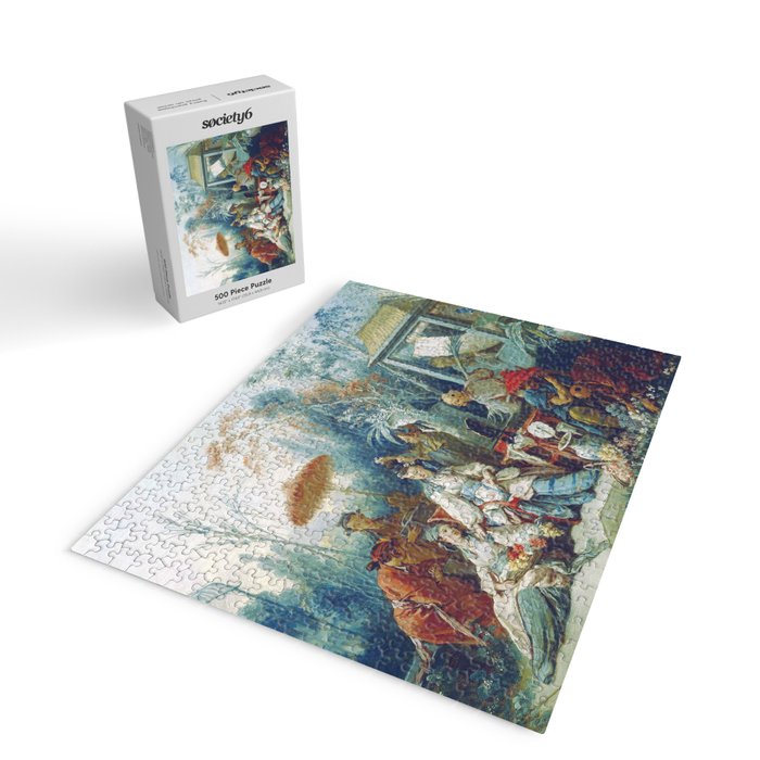 Le Jardin Chinois by François Boucher Jigsaw Puzzle Gallery Image 2