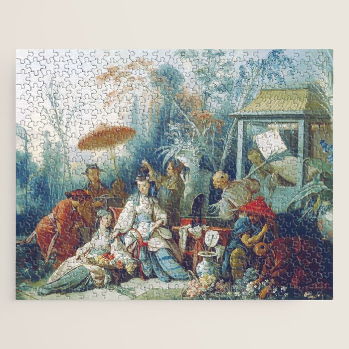 Le Jardin Chinois by François Boucher Jigsaw Puzzle Gallery Image 1