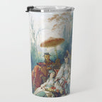 Le Jardin Chinois by François Boucher Travel Mug Gallery Image 3