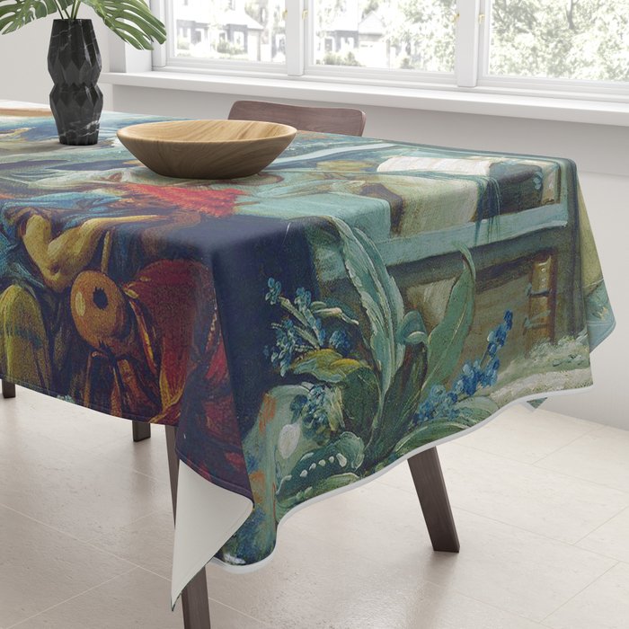 Le Jardin Chinois by François Boucher Tablecloth Gallery Image 3