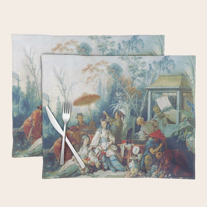 Le Jardin Chinois by François Boucher Placemat Gallery Image 1