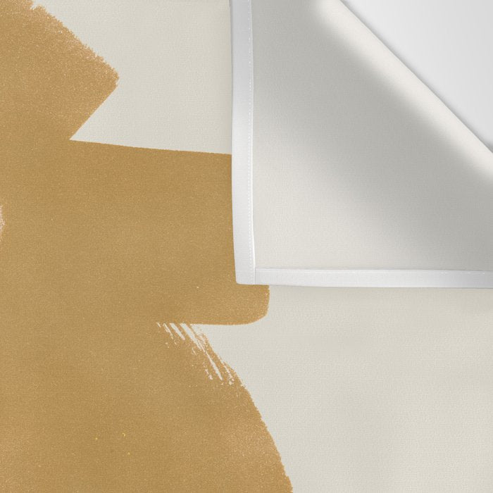 Abstract Paint Form 1 - Gold Yellow Wall Tapestry Gallery Image 3