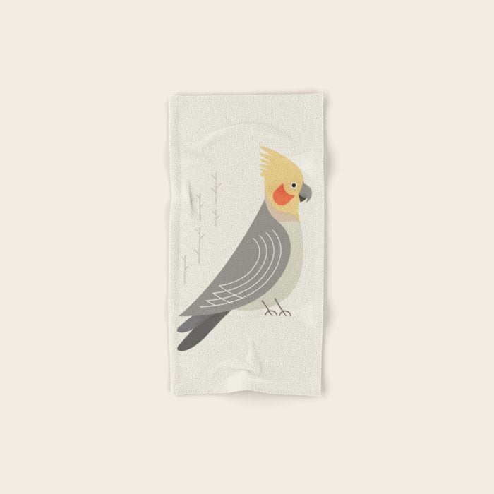 Cockatiel, Bird of Australia Bath Towel Gallery Image 1