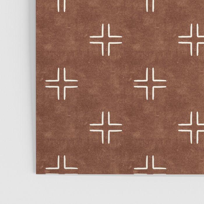 mudcloth crosses - brandywine Poster Gallery Image 3