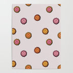 Happy Flower Print in Cream Poster Gallery Image 4