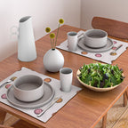 Happy Flower Print in Cream Placemat Gallery Image 2