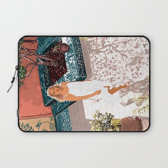Soaking up the Sun | Bohemian woman Palace Architecture | Buildings Travel Fashion Urban Jungle Laptop Sleeve Gallery Image 1