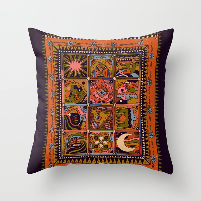 Flock Throw Pillow Gallery Image 1