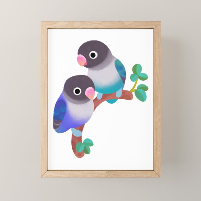 Lovebird Mini Art Print Gallery Image 1