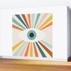All Seeing Evil Eye - earthy Wall Mural Gallery Image 2
