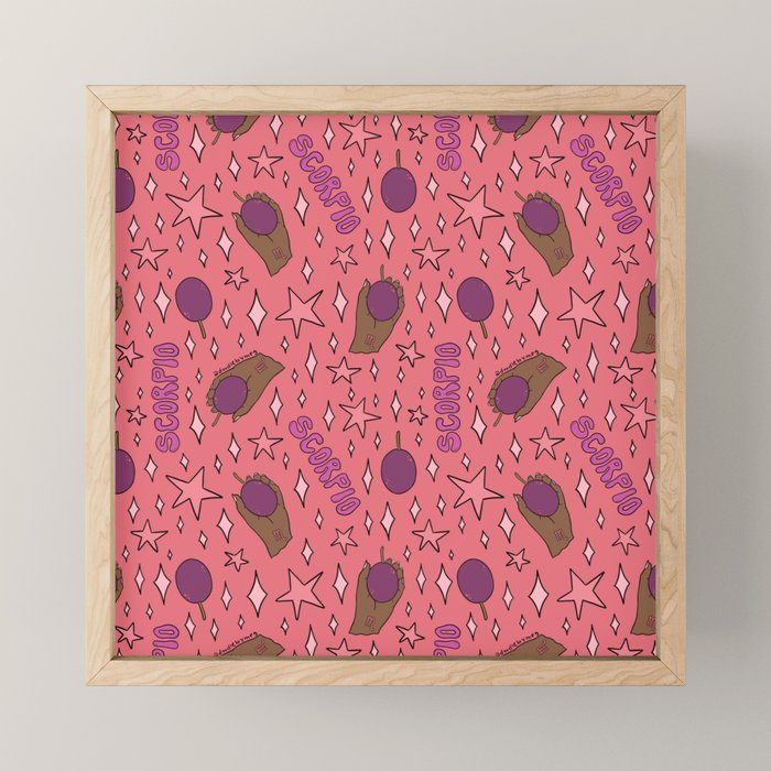 Scorpio Passionfruit Print Mini Art Print Gallery Image 1