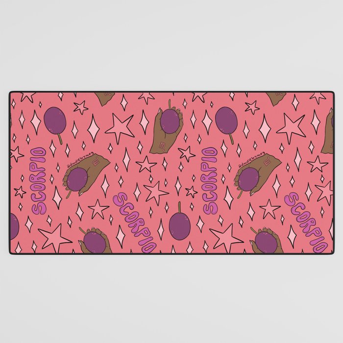 Scorpio Passionfruit Print Desk Mat Gallery Image 3