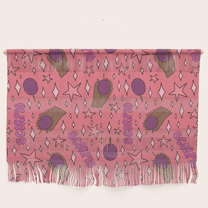 Scorpio Passionfruit Print Wall Hanging Gallery Image 1
