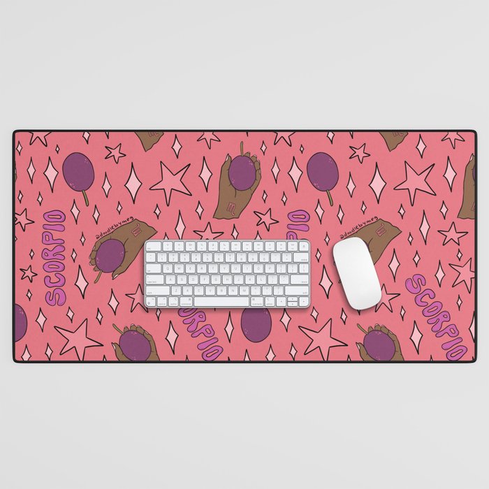 Scorpio Passionfruit Print Desk Mat Gallery Image 1