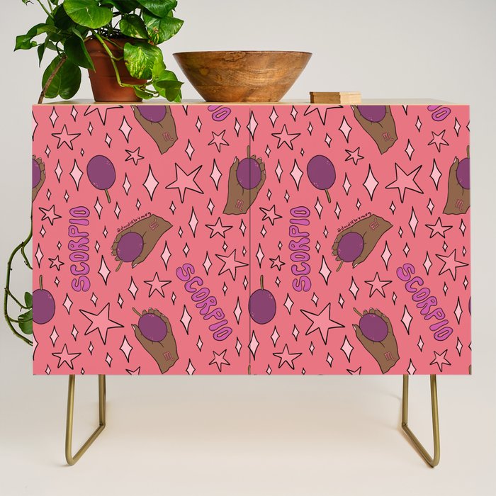 Scorpio Passionfruit Print Credenza Gallery Image 1